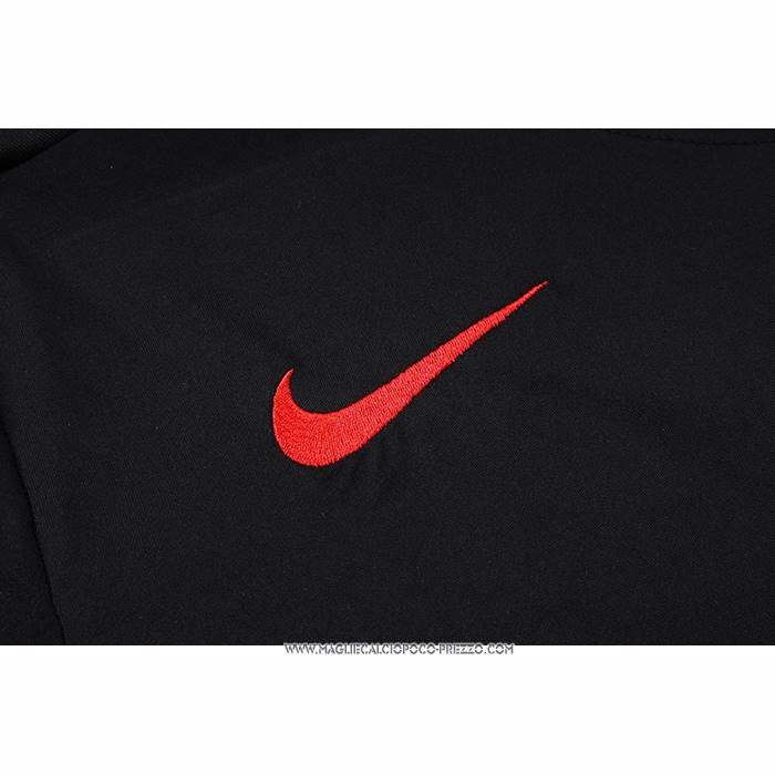 Tuta da Track Paris Saint-Germain 25/26 Manica Corta Nero - Pantaloncini